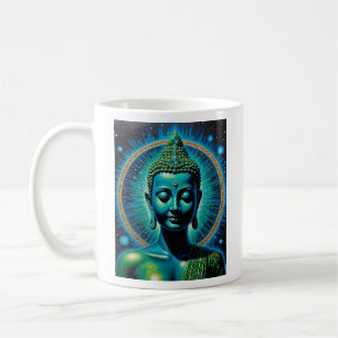 Celestial Enlighed Buddha Glow Art T Shirt Kaffeetasse