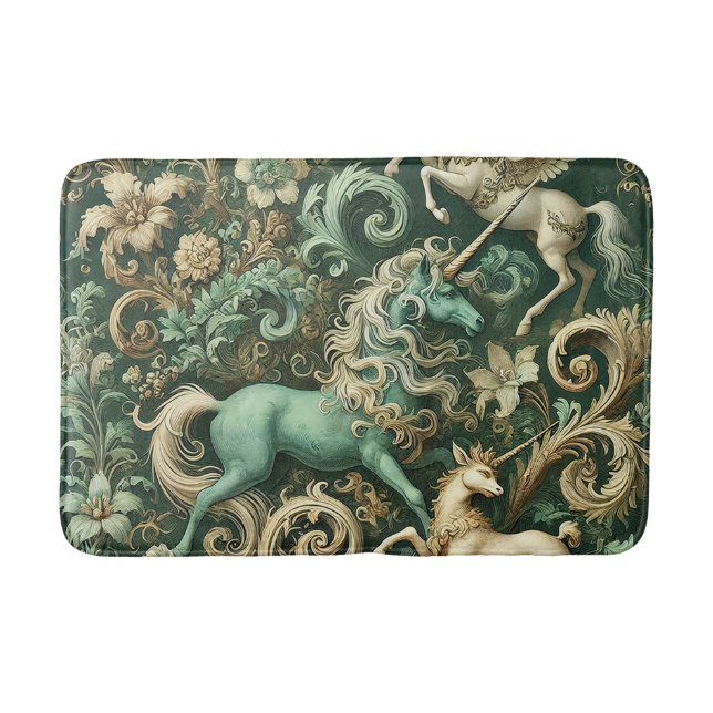 Celestial Equinox - Mythisches Einhorn Badematte (Vorderseite)