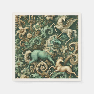 Celestial Equinox - Mythisches Einhorn Serviette
