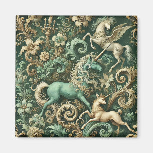 Celestial Equinox - Mythisches Einhornwallpaper de Magnet