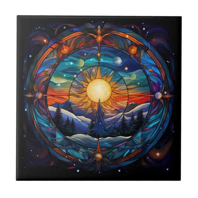 Celestial Escape Tile Fliese (Vorderseite)