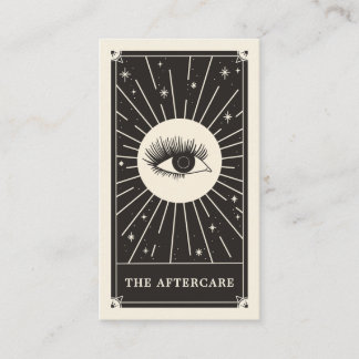 Celestial Eye Tarot Lash Aftercare Card Visitenkarte