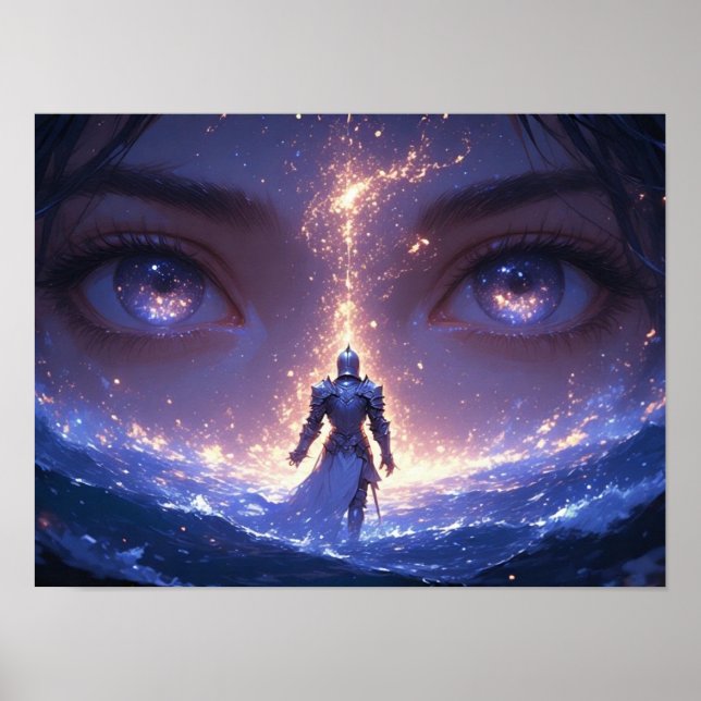 Celestial Eyes and the Lone Knight  Poster (Vorne)