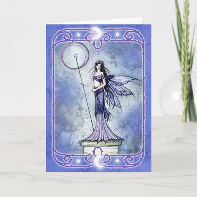 Celestial Fairy Blank Greeting Card Karte (Vorderseite)