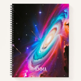 Celestial Fantasy Black Hole Individuelle Name Notizbuch