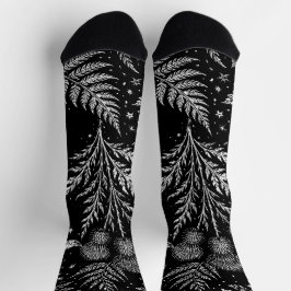 Celestial Fern Moon Socks Socken