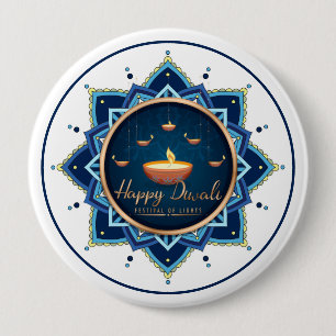 Celestial Flame - Diwali Mandala Glow Button