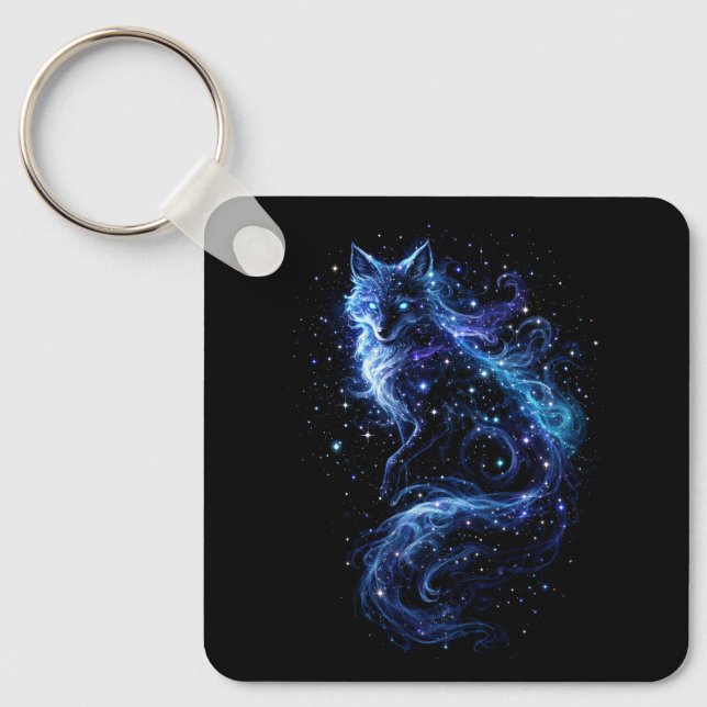 Celestial Fox Spirit Schlüsselanhänger (Vorderseite)