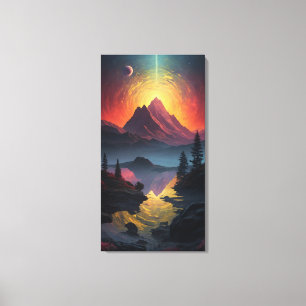Celestial Fusion: Gestrickte Canvas Prints von Lek Leinwanddruck