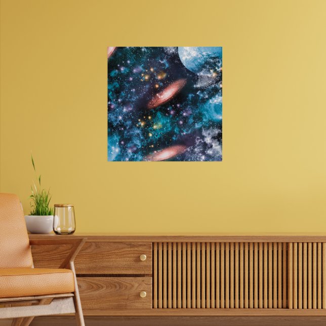 Celestial Galaxy Nebula Planet Hubble Foto Poster (Wohnzimmer 2)