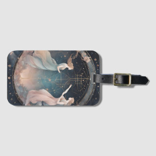 Celestial Gemini Zodiac Sign Gepäckanhänger