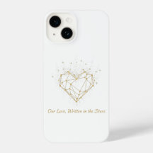Celestial Geometric Heart iPhone Case - Our Love