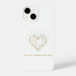 Celestial Geometric Heart iPhone Case - Our Love iPhone 14 Hülle