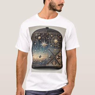 Celestial Geometry T - Shirt: Cosmic Luxury Design T-Shirt