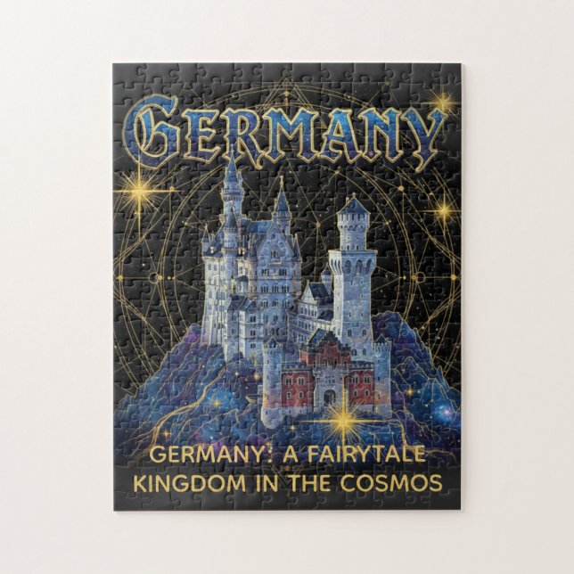Celestial Germany Neuschwanstein Castle Art Puzzle (Vertikal)