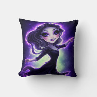Celestial Glow Girl Throw Pillow Kissen