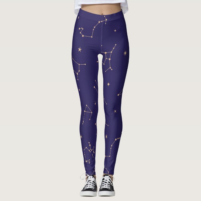 Celestial Gold Star Solareclipse Leggings (Vorderseite)