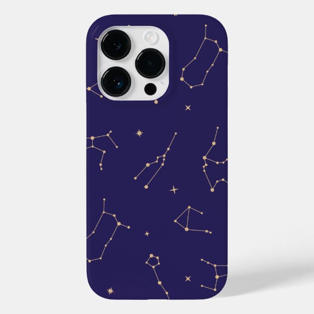 Celestial Gold Star Solareclipse Theme Case-Mate iPhone Hülle (Rückseite)