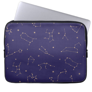 Celestial Gold Star Solareclipse Theme Laptopschutzhülle