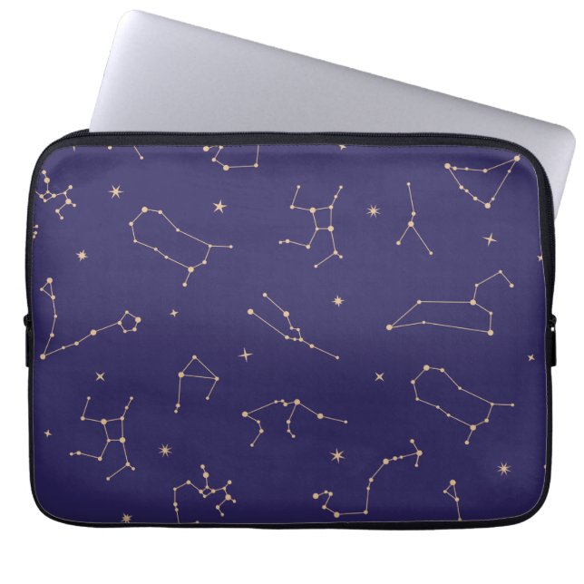 Celestial Gold Star Solareclipse Theme Laptopschutzhülle (Vorderseite)