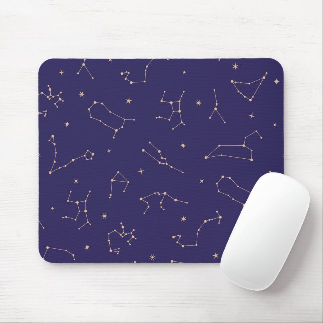 Celestial Gold Star Solareclipse Theme Mousepad (Mit Mouse)