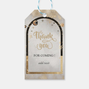 Celestial Gold Sun and Moon Galaxy Geschenktasten Geschenkanhänger