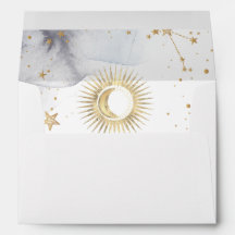 Celestial Gold Sun, Mond, Sterne