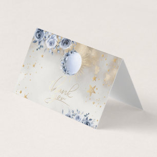 Celestial Gold Sun Moon Stars Rose Night Sky Visitenkarten