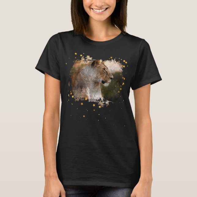 *~* Celestial Golden Art AP23 Artistic LIONESS T-Shirt (Vorderseite)