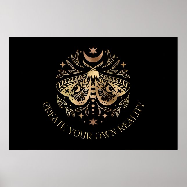 Celestial Golden Moth Poster (Vorne)