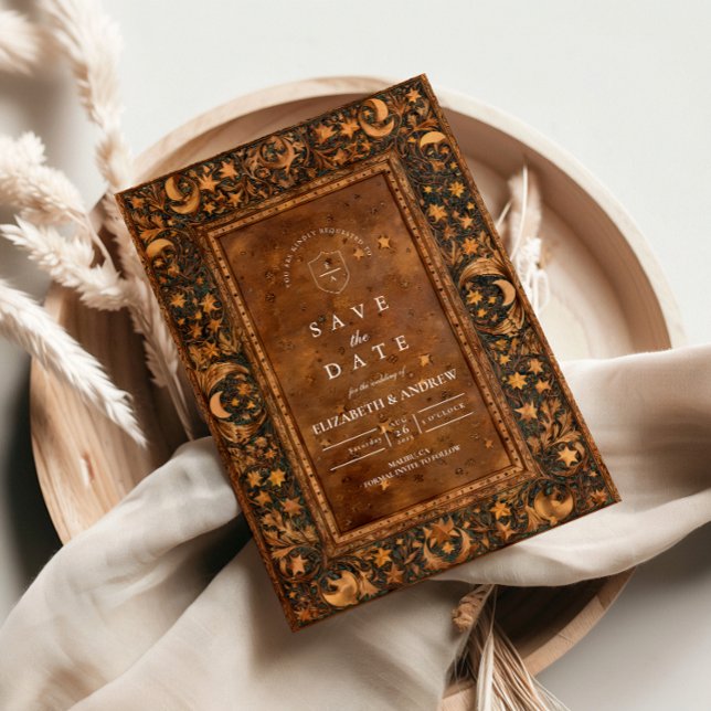 Celestial Gothic Baroque Wedding Save The Date (Von Creator hochgeladen)