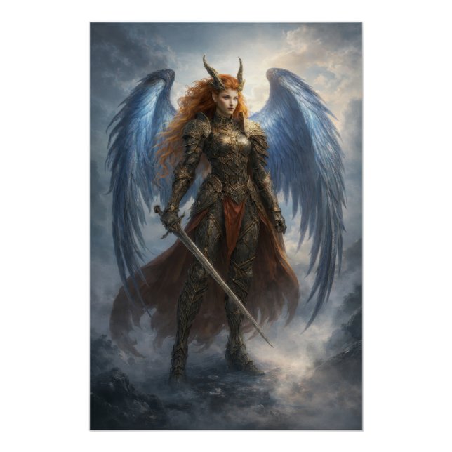Celestial Guardian Angel – Epic Fantasy Poster (Vorderseite)