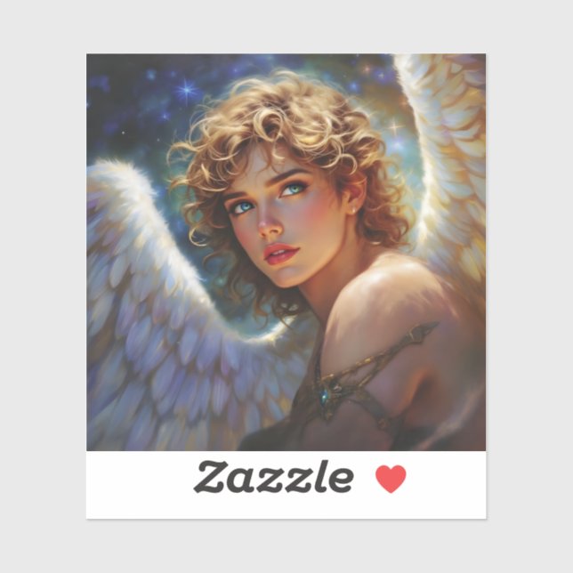 Celestial Guardian - Engel der Sterne Aufkleber (Blatt)