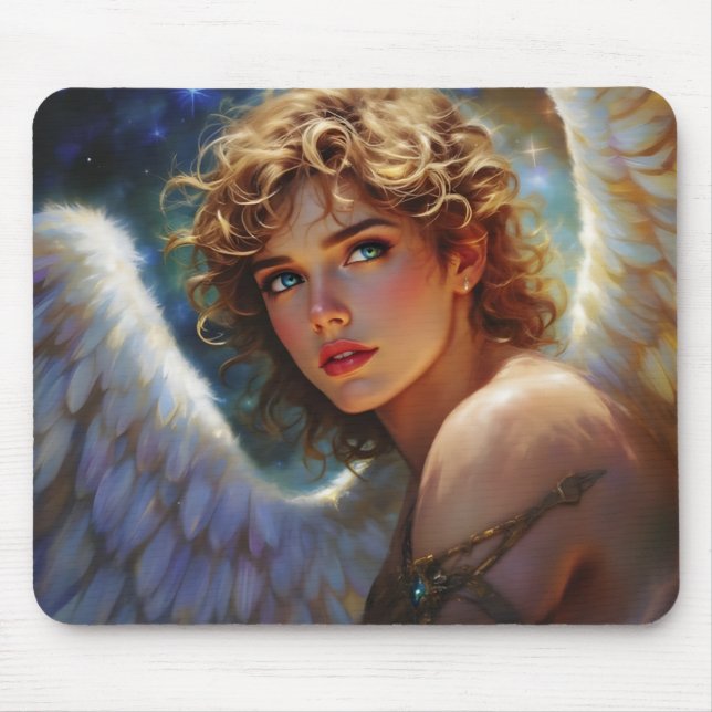 Celestial Guardian - Engel der Sterne Mousepad (Vorne)