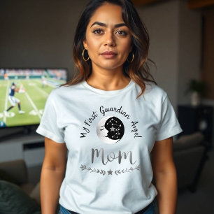 Celestial Guardian Mama   Moon & First Journey Art Tri-Blend Shirt