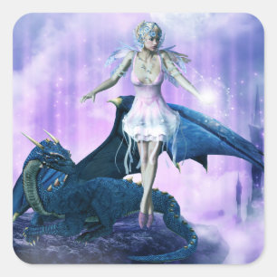 Celestial Guardian Quadratischer Aufkleber