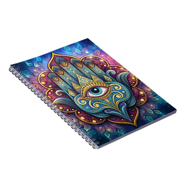 Celestial Hamsa  Notizblock (Rechte Seite)