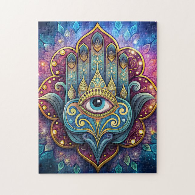 Celestial Hamsa  Puzzle (Vertikal)