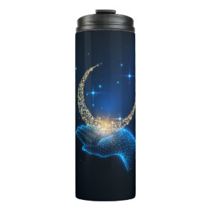 Celestial Hand-Held Crescent Moon Thermosbecher