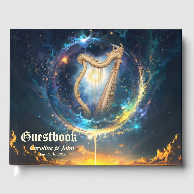 Celestial Harp of the Moonbound Skies.  Gästebuch (Vorderseite)