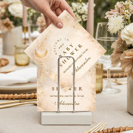 Celestial Ivory Gold Baby Shower Serviette