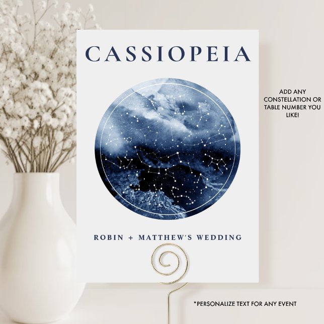 Celestial, jede Konstellation blau und grau Tischnummer (Von Creator hochgeladen)