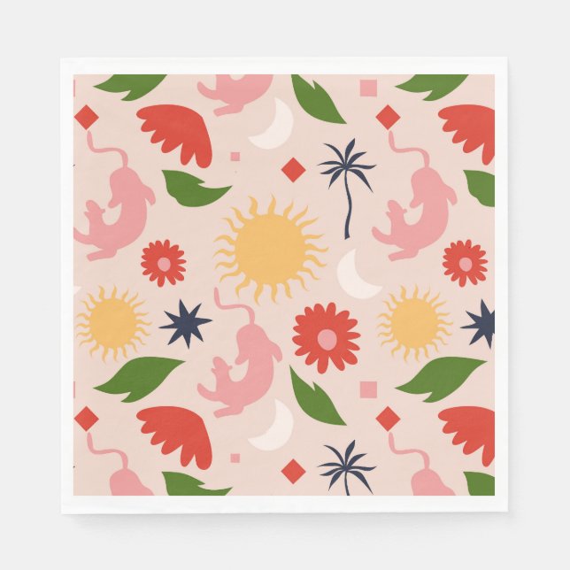 Celestial Jungle Serviette (Vorderseite)