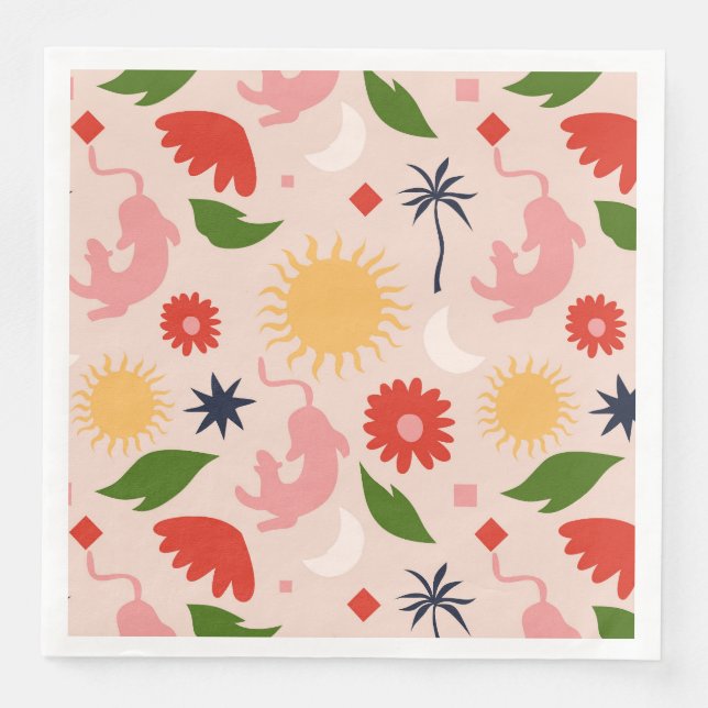 Celestial Jungle Serviette (Vorderseite)