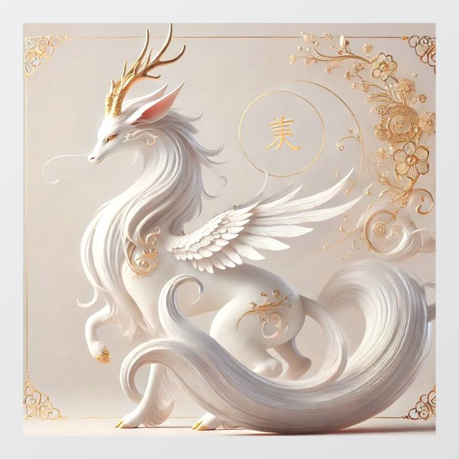 Celestial Kirin Fantasy Collection Fensteraufkleber (Blatt)