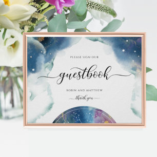 Celestial, Konstellationen, Starry Guestbook-Zeich Poster