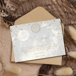 Celestial Liebe Dankbarkeit Foto Hochzeit Vielen D Dankeskarte