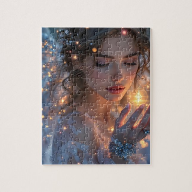 Celestial Lightbearer - Angel Holding the Star Puzzle (Vertikal)