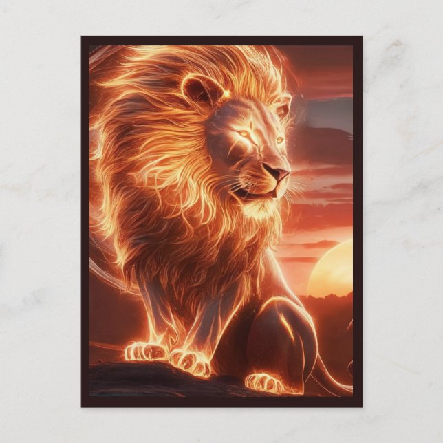Celestial Lion Postkarte (Vorderseite)