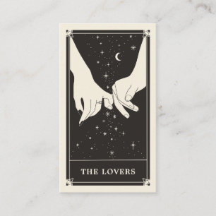 Celestial Lovers Tarot Wedding Save the Date Card Begleitkarte